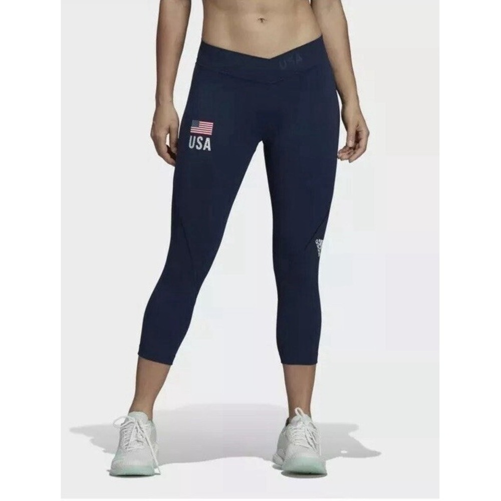 Adidas‎ Womens United States USA Volleyball ALPHASKIN Leggings Sold Out SZ M
